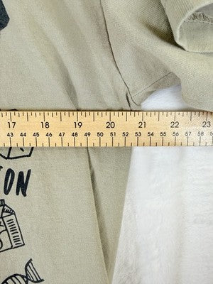 Shaka Wear T Shirt Medium Teacher Teaching Short Sleeve Tee Beige