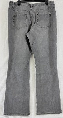 Coldwater Creek Jeans 16 Gray Bootcut Womens