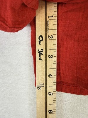Gap Cotton Gauze Shorts XXL Pull On 4” Red Pockets Womens New NWT
