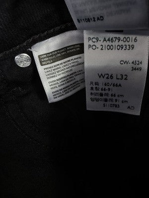 Levis Superlow Bootcut Jeans 26 Women 26x32 Black Levi’s Boot Cut New NWT