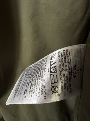 Gap Cold Control Puffer Vest XL Womens Olive Green Full Zip Lightweight Pockets