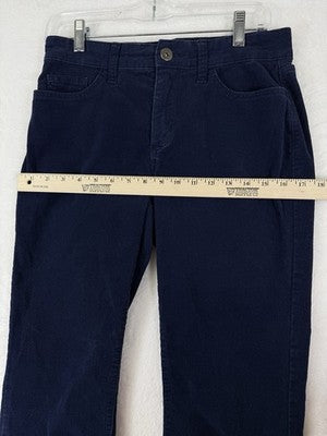 At Johns Bay Corduroy Pants 6 Blue Straight Leg Womens Cotton Stretch