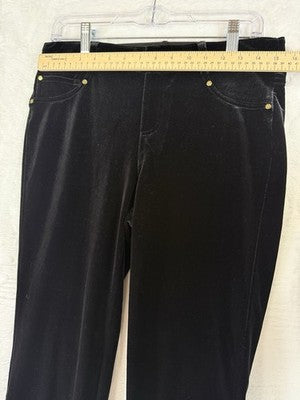 Inc International Concepts Pants 8 Black Velour Velvet Stretch Skinny Womens