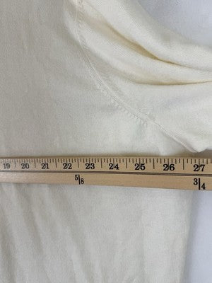Talbots 3X Tops Sweater V Neck Ivory Pullover Womens Plus Size Long Sleeve