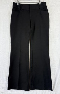 Inc International Concepts Dress Pants 8 Black Ponte Knit Bootcut Womens