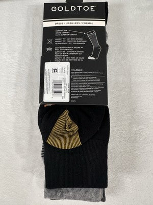 GoldToe Dress Socks Men 6-12.5 Black Gray Ducks Hound Dogs 3 Pack Men’s NEW