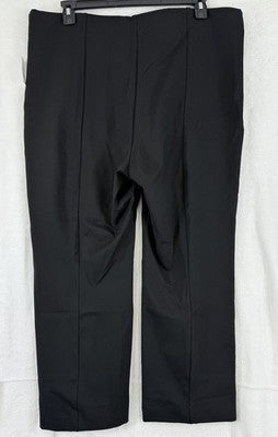 Gap Double Knit Ponte Crop Kick Pants XXL Women Black Pull On New NWT