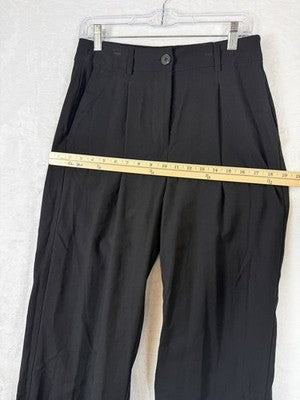 Old Navy Extra High Rise Pants Super Wide Leg 4 Womens Black Trousers