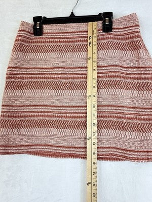 Banana Republic Pencil Skirt 2 100% Cotton Short Red Womens
