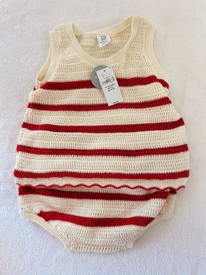 Baby Gap Crochet Outfit Set Girls 12-18 Months 2Pc Set Outfit Summer New