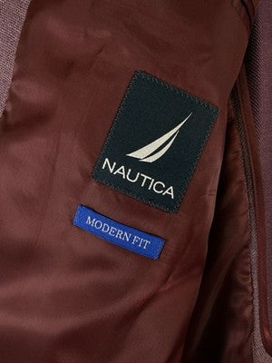 Nautica Modern Fit Sport Coat 46R Blazer Mens Linen Blend Mauve Pink Jacket