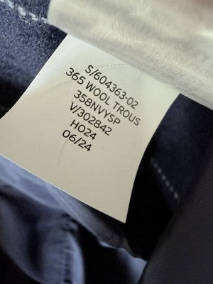 Gap 90s Loose Wool Blend Pants 31x30 Mens Navy Blue Trousers 365 Pleated New NWT