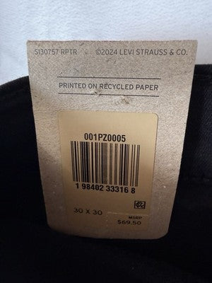 Levis 318 Shaping Wide Leg Jeans 30 Womens Black 30x30 Levi’s New NWT