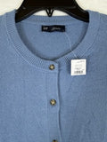 Gap CashSoft Cardigan Sweater Women Small Petite Blue Cash Soft New NWT