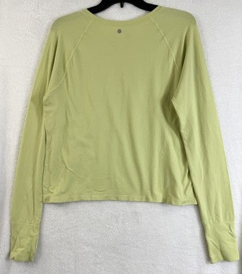Calia Seamless Top XL Lime Green Long Sleeve Workout Womens New NWT *FlawRead