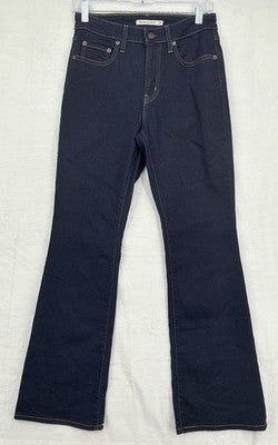 Levis 725 High Rise Bootcut 27 Jeans Womens Dark Blue Denim Levi’s