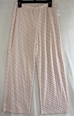Gap Body Pajama Crop Pants Small Pointelle Pink Floral PJ Womens New