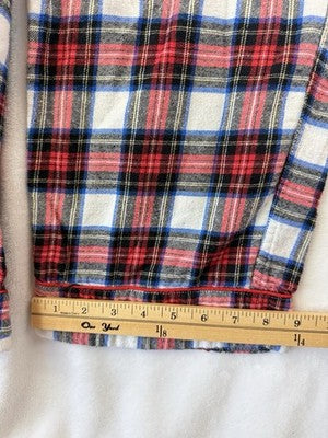 J Crew Flannel Pajama Pants Large Red Plaid Womens PJ Sleep