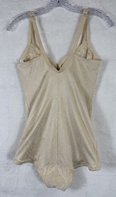 Adonna Shapewear 36C Bodysuit Vintage Beige Womens 7261 Girdle Underwire