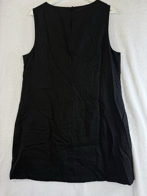 Gap Linen Blend Mini Shift Dress Large Women Sleeveless Lined Short New NWT