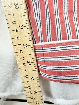 Gap Pajama Pants XL Tall 100% Cotton Poplin Red Blue Striped New NWT