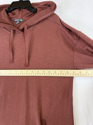 Toad & Co Dress Medium Follow Through Hooded Hoodie Long Sleeve Rust Sweatshirt