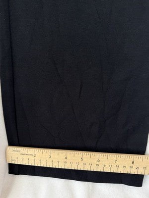 Coldwater Creek Endless Comfort Pants Black Medium Womens Pull On Straight Leg