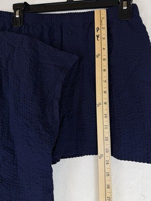 Gap Body Pajama Set Medium Top Shorts 100% Cotton PJ Seersucker Womens New NWT