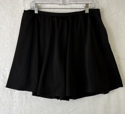 Torrid 2 Skort Black Stretch Pull On Plus Size Womens 2X