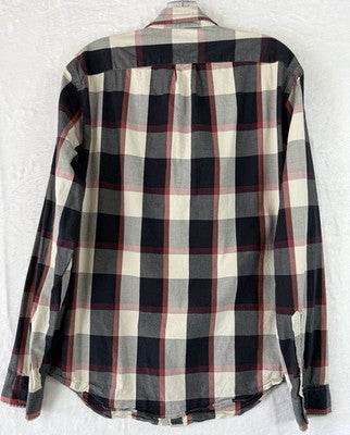 J Crew Sunwashed Oxford Shirt Medium Mens Button Up Long Sleeve