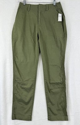 Gap Downtown Khaki Pants 0 Womens Green New NWT Khakis Cotton Stretch