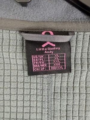 Little Donkey Andy Vest XL Black Softshell Lightweight Mens Full Zip New NWT