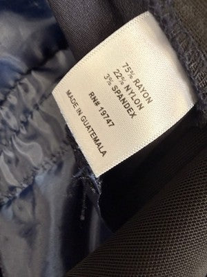 Liz Claiborne Lisa Pants 20W Navy Blue Pull On Womens Plus Size