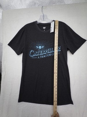 Caterpillar T Shirt Men Small Gray Vintage Logo CAT Tractor Short Sleeve New NWT
