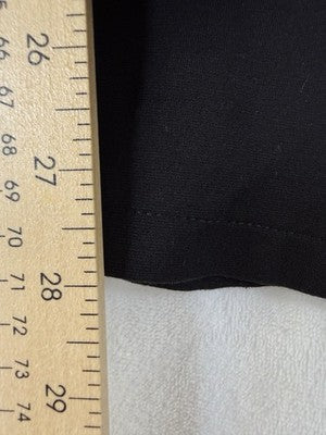 CJ Banks Signature Slimming Pants 16W Petite Black Ponte Knit Womens Plus Size