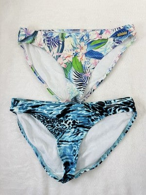 Venus Bikini Bottom Size 6 Womens Small Lot 2 Swim Bottoms Blue Swimsuit