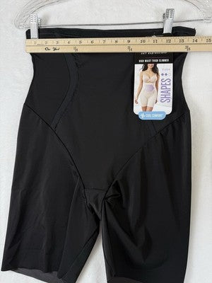 Maidenform Shapewear XL Shapes High Waist Thigh Slimmer Firm SE5001 Black New