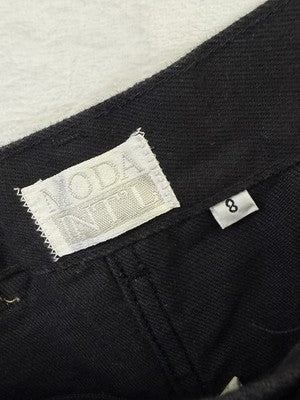 Vintage 80s Women Jeans 8 Moda Intl High Rise Mom Black Made In USA 100% Cotton
