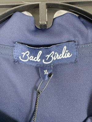 Bad Birdie Polo Womens Small Golf Sleeveless Navy Blue New NWT