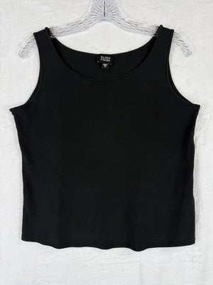 Eileen Fisher Washable Silk Tank Black Medium Womens Top