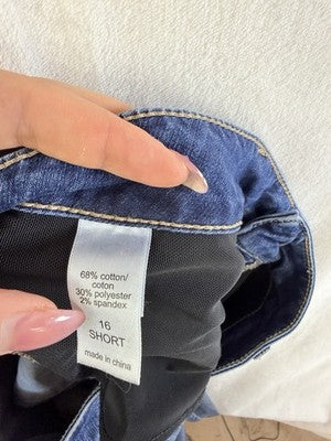 Maurices Jeans 16 Short Everflex High Rise Blue Skinny Womens Denim Shaping