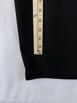 Calvin Klein Dress 2 Chiffon Bell Sleeve Sheath Black Cocktail Party Womens