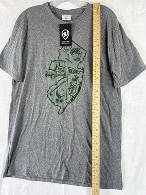 New Jersey T Shirt Medium Where I’m From Gray Short Sleeve Golf Mens New NWT