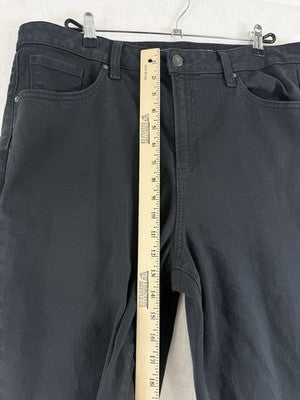 Chicos Jeans Size 3 Tall High Rise Straight Leg Womens Size 16 Black Denim