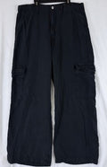 Levis Baggy Dad Cargo Pants 32 Womens Black Wide Leg Tencel