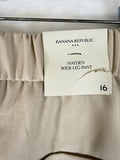 Banana Republic Hayden Wide Leg Pants 18 Black High Rise Womens New NWT