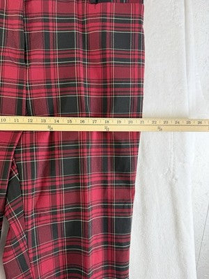 Lane Bryant Pants 20 Red Tartan Plaid Ankle Plus Size Womens