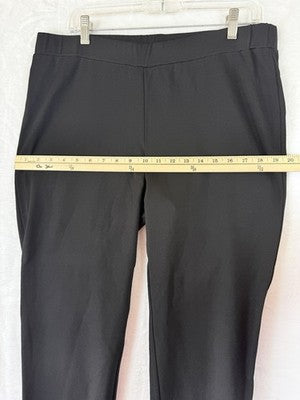Premise Studio Pants 1X Black Slim Leg Stretch Womens