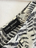 Lane Bryant Top 16 Sleeveless Leaf Print Blouse Lightweight Plus Size Women