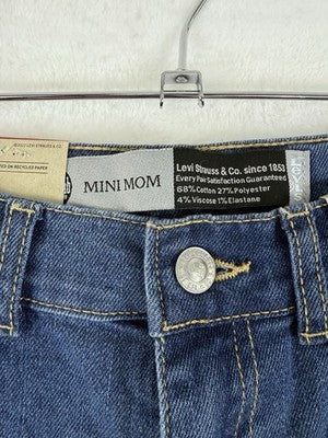 Levis Jeans Girls 16 Mini Mom Silvertab High Waist Blue Denim Levi’s NWT